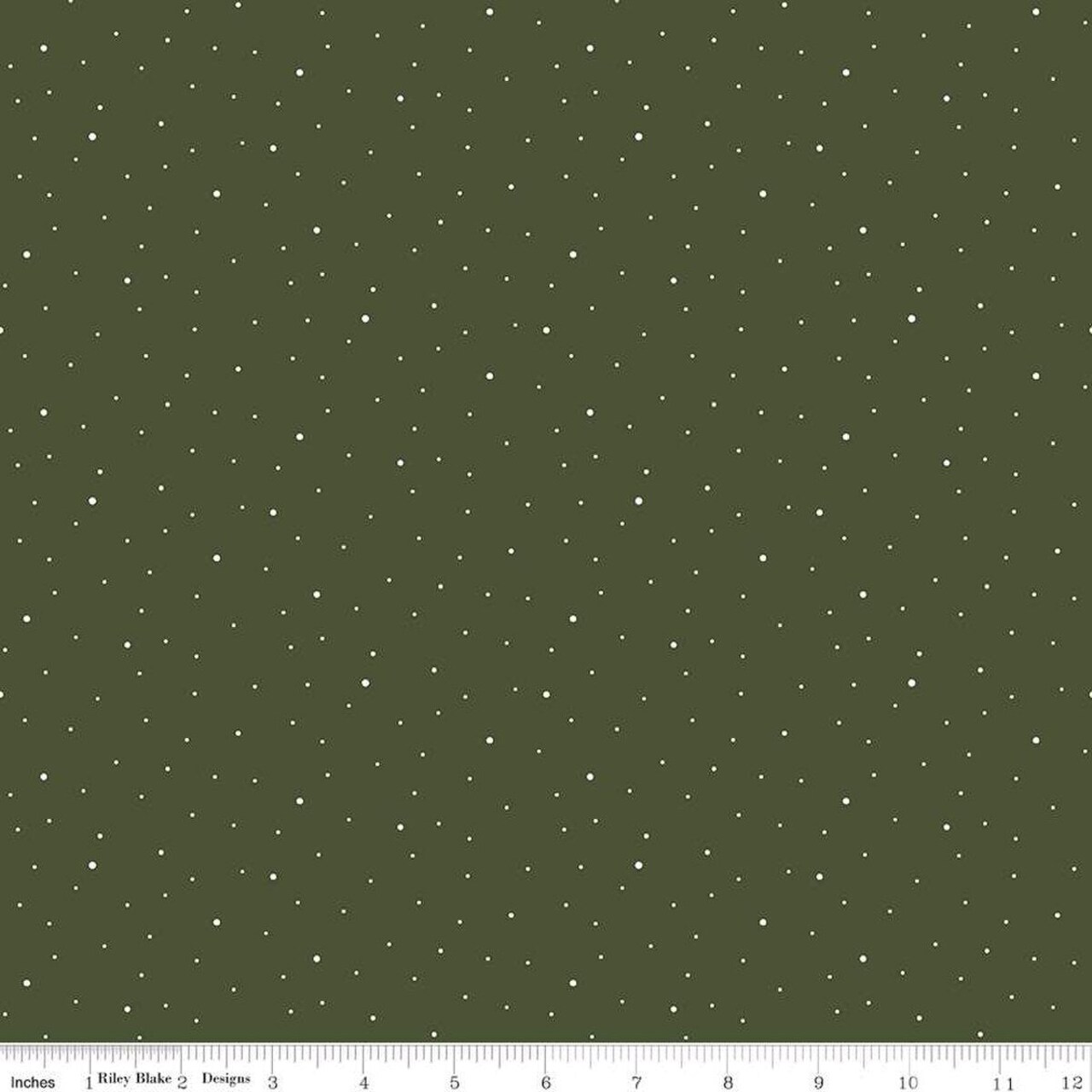 Fabric Riley Blake Basics Chive Dapple Dot by the Quarter Yard C640-CHIVE